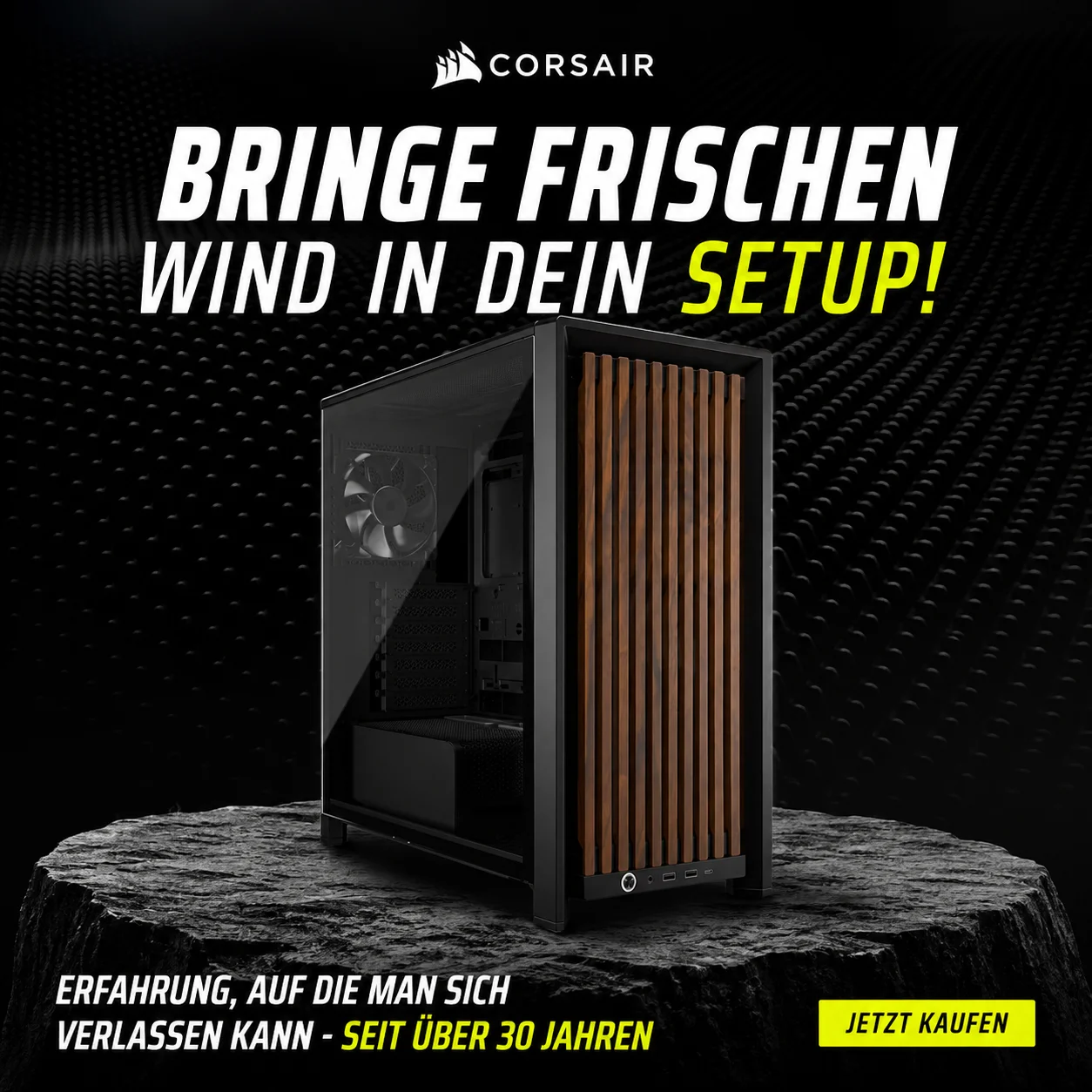 -27% Rabatt - CORSAIR FRAME 4000D Wood für nur 109,90€!!