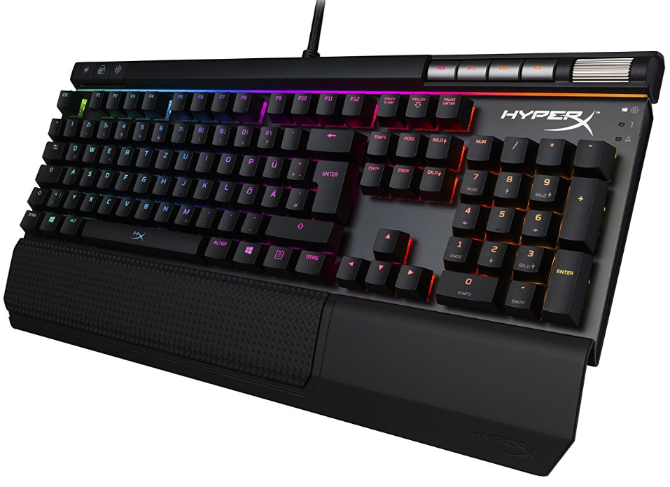 HyperX Alloy Elite RGB Mechanische Gaming-Tastatur (RED Switches) für 119,90€