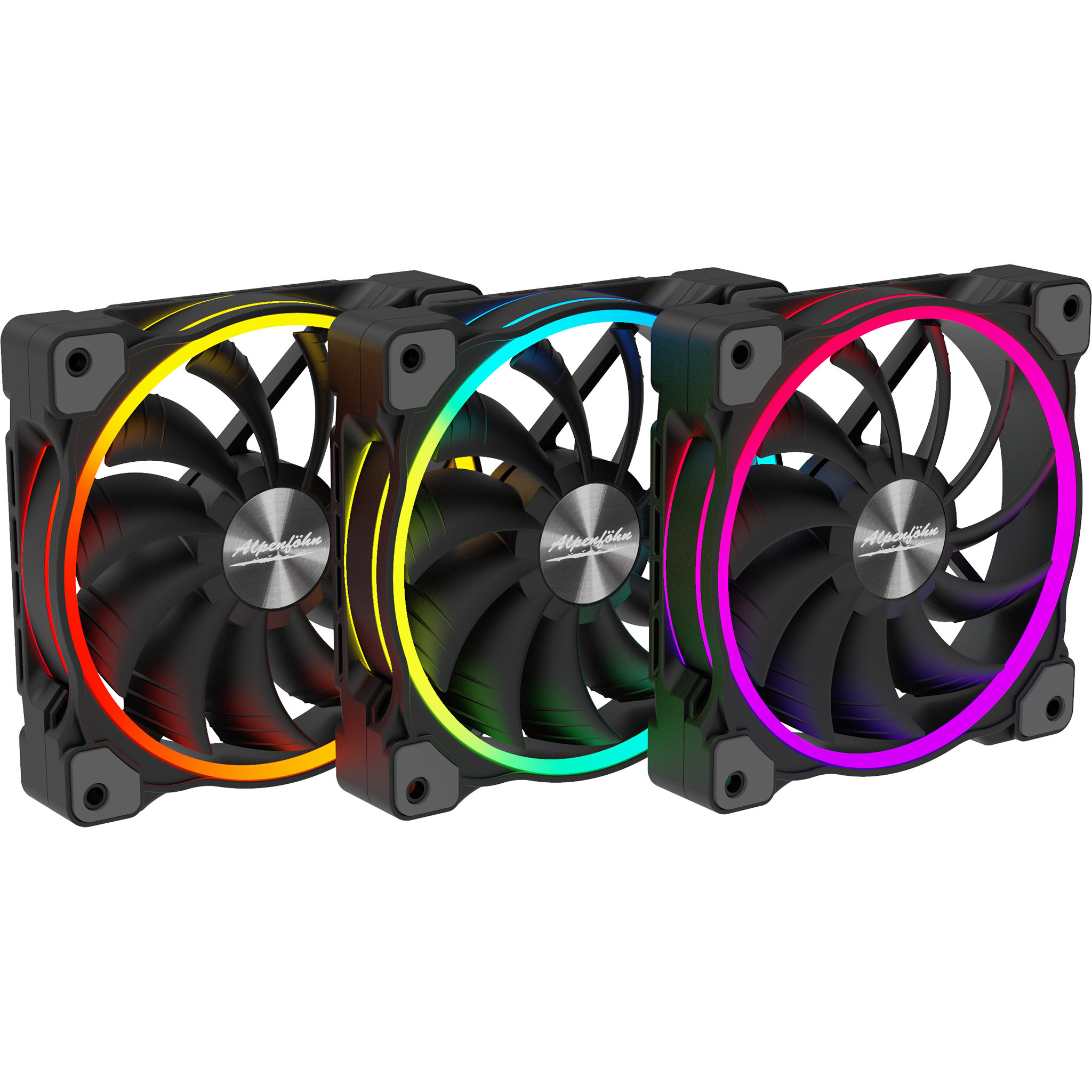Alpenföhn Wing Boost 3 ARGB 120mm in schwarz oder weiß für 29,90€