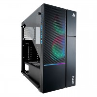 Azza Iris 330 mit Sichtfenster Midi Tower ohne Netzteil schwarz für 53.10€