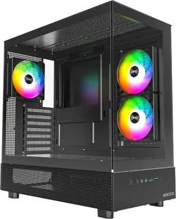 Montech XR, Midi-Tower Gehäuse schwarz, Glasfenster für 53,90 EUR!