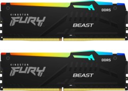 Kingston FURY Beast RGB schwarz DIMM Kit 32GB, DDR5-6000 für 109,90€!!