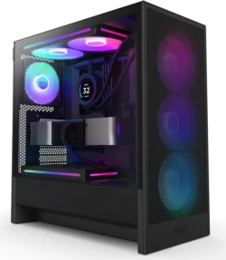 NZXT H5 Flow RGB (2024), Midi-Tower schwarz, 4 installierte Lüfter, Glasfenster und Mesh-Front gibt es gerade zum Tiefstpreis von 120,89€!!