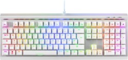 Sharkoon Skiller SGK40 Weiß, RGB Gaming Keyboard, mit linearen mechanischen Huano Red 50M Switches für 39,99€!!