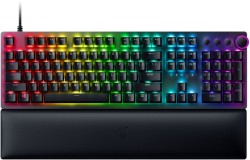 Razer Huntsman V2 (Full-Size, LEDs RGB, Razer Clicky Optical PURPLE 100M Switches (45g/1,5mm), 8000Hz Polling Rate, PBT Double-Shot Tastenkappen, 4 Multimeditasten) für 77€!!