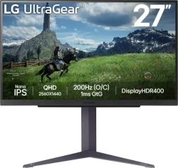 LG UltraGear Gaming Monitor  (27", WQHD, 200Hz (OC), IPS, FreeSync/G-Sync, 98% DCI-P3) für 229,99€!!