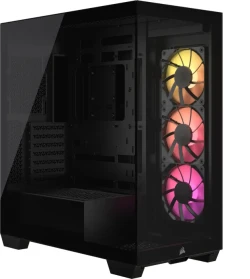 Corsair 3500X ARGB (Midi-Tower, schwarz, Glasfenster,  3x 120 mm Lüfter vorinstalliert) für 109,90€!!