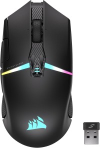 CORSAIR NIGHTSABRE (Wireless, MOBA, Corsair Marksman (PixArt PAW 3393), 9 Tasten, optische Omron 70M Taster, 99g, bis zu 100h ) für 99,99€!!