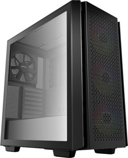 DeepCool CG560 (Midi-Tower, schwarz, drei ARGB-Frontlüftern + 140mm Lüfter, Mainboard und Netzteil bis ATX) für 34,95€!!