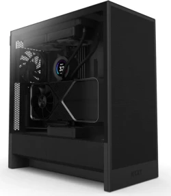 NZXT H5 Flow (Midi-Tower, GPU bis max. 410mm, CPU-Kühler bis max. 170mm, Mainboard/Netzteil bis ATX, Vertical GPU Mount, 2x F120Q mm-Lüfter vorhanden) für 69,90€