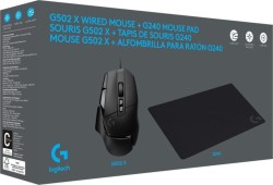 Logitech G502 X Bundle inkl. G240 Mauspad ( Logitech Hero 25K Sensor, 400 IPS, 10 Tasten, Logitech Lightforce Hybrid Taster, 89g, Onboard Speicher, kabelgebunden) für 44€!!