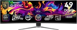 MSI MPG QD-OLED (49", 5120x1440 (DQHD), 240Hz, curved, FreeSync Premium Pro, 99% DCI-P3) für 1299€!!