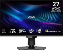 MSI MAG (300Hz, 27", WQHD, Rapid VA, Mini LED 1152 Local Dimming Zonen, 97% DCI-P3, 10bit, Adaptive Sync, HDMI 2.1) für 349€!!