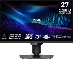 MSI MPG (27", Dual-Resolution 160Hz UHD / 320 Hz Full-HD, Rapid IPS, 1152 Local Dimming, 98% DCI-P3, FreeSync Premium) für 399€!!