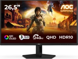 AOC QD-OLED (240Hz, 26,5", WQHD, Adaptive Sync, NVIDIA G-Sync Compatible, 99% DCI-P) im Warenkorb mit "SALE15-CU2604" für 349€!!