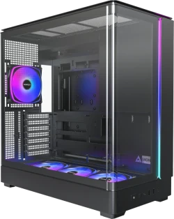 Montech King 45 Pro (Midi-Tower, 3x 120 mm RX120 PRO-Lüfter, Dual-Chamber, GPU bis 435mm, RGB Stripe) für 79,90€!!