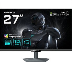 GIGABYTE (27", Dual Frame 160Hz (3840x2160), 320Hz (1920x1080), IPS, FreeSync Premium, HDMI 2.1, 100% sRGB) für 159,90€
