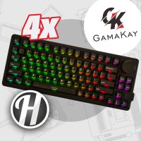 Gewinne eine von vier GamaKay x NaughShark NS75 Hall-Effekt Tastaturen!!