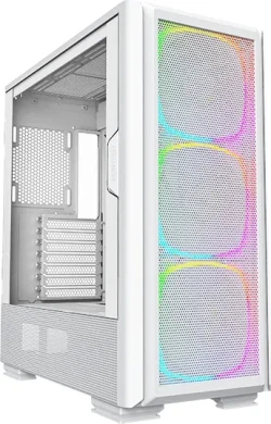 Montech Sky Two GX (Weiß, Midi-Tower, 3x 140mm ARGB PMW Lüfter, Tempered Glass, Mesh-Einsätz) für 29,99€!!
