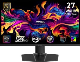 MSI MAG QD-OLED (240Hz, WQHD, 26,5", Adaptive Sync, 99% DCI-P3, 3 Jahre Garantie) für 399€!!