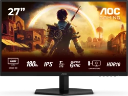 AOC (27", WQHD, 180Hz, Adaptive Sync, G-Sync, IPS, 100% sRGB) für 129€!!