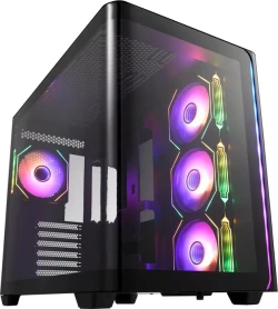 FSP M580 (Midi-Tower, 4x 120 mm PWM-Lüfter vorinstalliert, Back Connect kompatibel, Mehrkammerdesign) für 64,90€!!