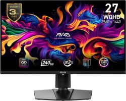 MSI MAG QD-OLED (240Hz, WQHD, 26,5", Adaptive Sync, 99% DCI-P3, OLED Care 2.0) für 399€!!