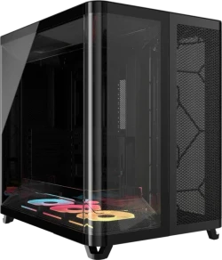 CORSAIR AIR 5400 LX-R RGB iCUE LINK (Midi-Tower, Drei-Kammern-Design, 3x iCUE LINK LX-R RGB 120 mm Reverse, Back Connect kompatibel) für 175,47€!!