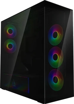ARCTIC Xtender VG (Midi-Tower, Black, inklusive 5 x Lüfter vorinstalliert, Grafikkarte vertikal montierbar) für 69,90€!!