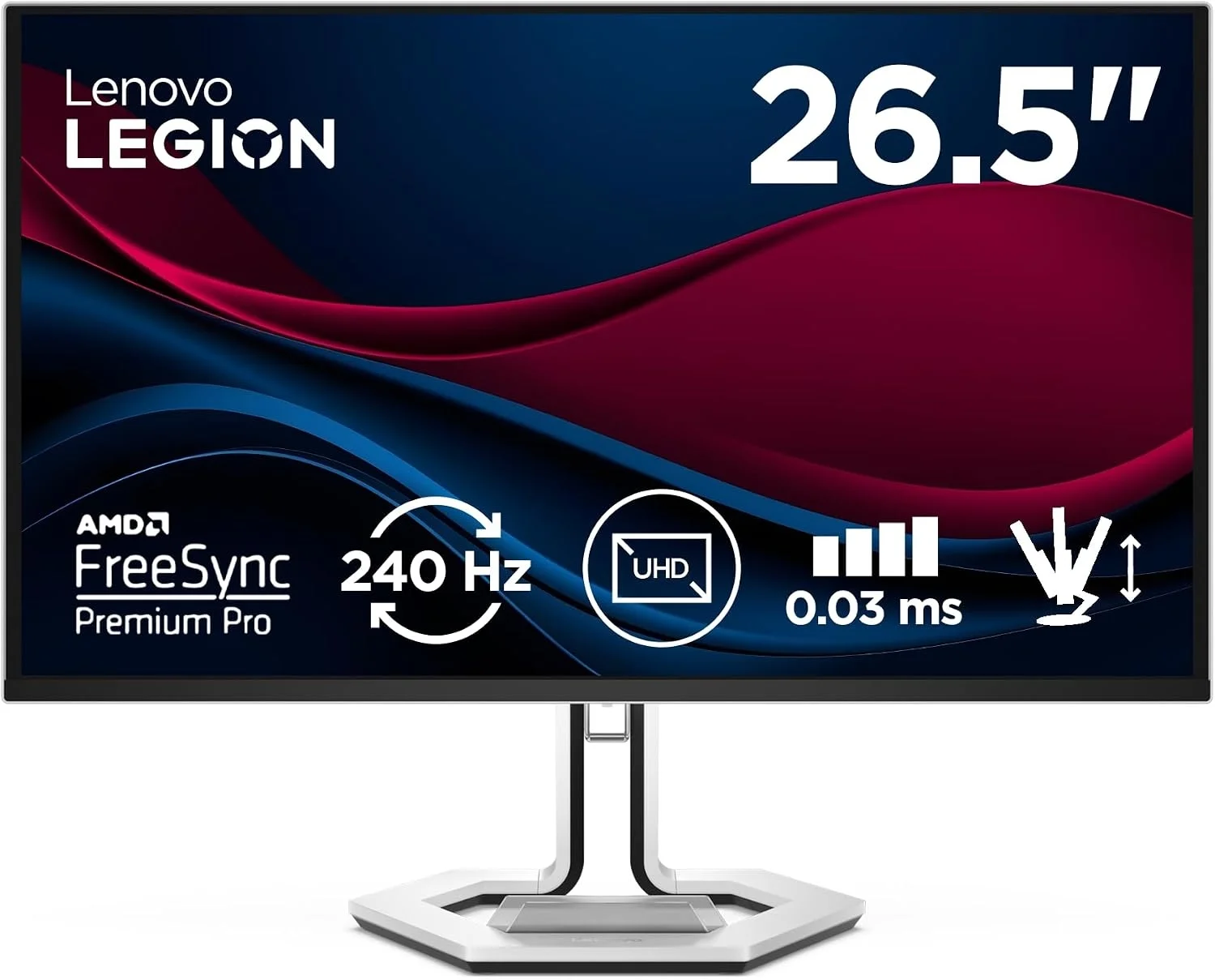 Lenovo Legion Pro (240Hz, 4K UHD, QD-OLED, 26,5", FreeSync Premium Pro, 99% DCI-P3)