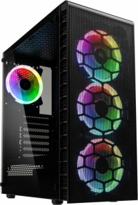 Kolink Observatory Lite Mesh, schwarz, Glasfenster