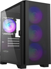Montech Air 100 ARGB, schwarz, Glasfenster