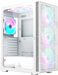 Montech X3 Mesh, weiß, Glasfenster