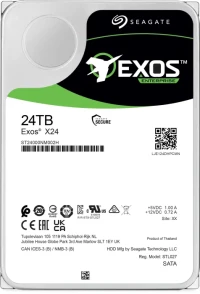 Seagate Exos X - X24 24TB, 24/7, 512e/4Kn / 3.5" / SATA 6Gb/s (ST24000NM002H)