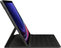 Samsung EF-DX720 Book Cover Keyboard Slim mit AI-Taste für Galaxy Tab S9 / S9 FE / S10 FE, schwarz, DE (EF-DX720BBGGDE)