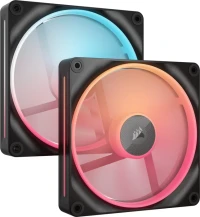 Corsair iCUE LINK LX140-R RGB Dual Pack, schwarz, LED-Steuerung, 140mm, 2er-Pack (CO-9051052-WW)