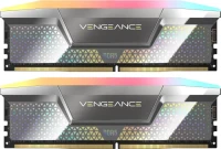 Corsair Vengeance RGB silber CUDIMM Kit 48GB, DDR5-8000, CL38-50-50-128, CKD (CMHC48GX5M2X8000C38)