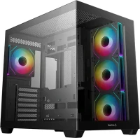 DeepCool CG530 4F, schwarz, Glasfenster (R-CG530-BKADA4-G-1)