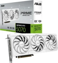 ASUS Prime GeForce RTX 5070 OC White, PRIME-RTX5070-O12G-WHITE, 12GB GDDR7, HDMI, 3x DP (90YV0M19-M0NA00)