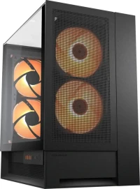 Cougar OmnyX Black, schwarz, Glasfenster (CGR-2WA3B-RGB / 382WA30.0001)