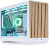 Lian Li DAN Cases A3-mATX White Wood Edition, Glasfenster (A3-mATX-WDG WHITE / A3W-WDG)