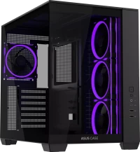 ASUS A32 Plus TG ARGB, schwarz, Glasfenster (90DC00S0-B19000)