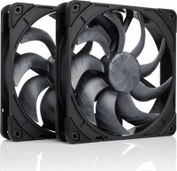 Noctua NF-A14x25 G2 PWM Sx2-PP chromax.black, 140mm, 2er-Pack