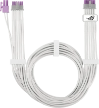ASUS ROG Equalizer PCIe 5.1 600W 12V-2x6 GPU Power Cable, weiß, 75cm (90YE00BP-B0QA00)