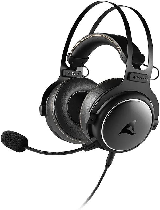 Sharkoon Skiller SGH50 (50mm Treiber, 2.6m Kabel, zertifiziert für PS4, PS5, Xbox Series X, 342g, Mikrofon abnehmbar, zwei Paar Ohrpolster) für 29,90€!!