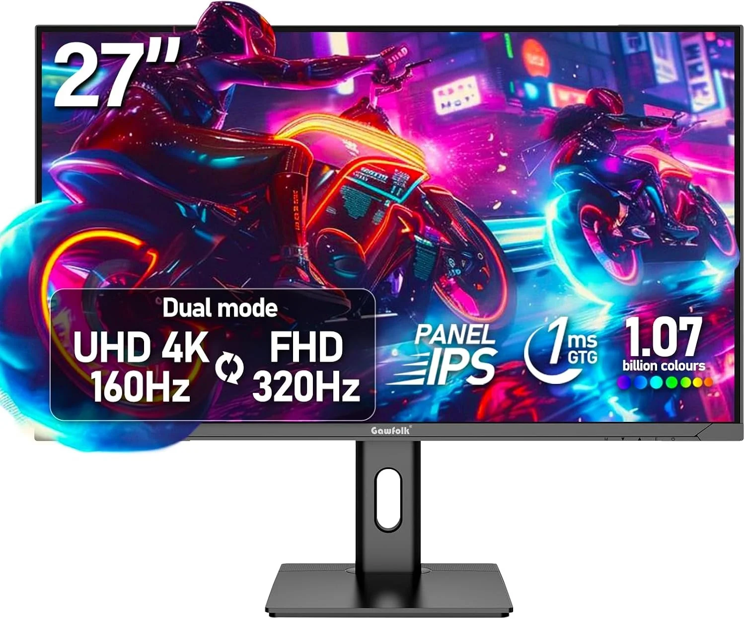 Gawfolk (4K UHD, 160Hz, 27", IPS, 100% sRGB, AMD FreeSync)