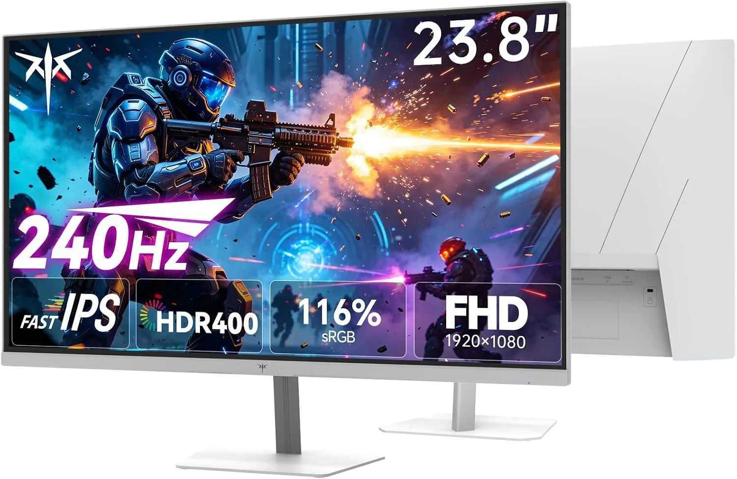 KTC (240Hz, 23,8", Full HD, Adaptive Sync, 100% sRGB, IPS)