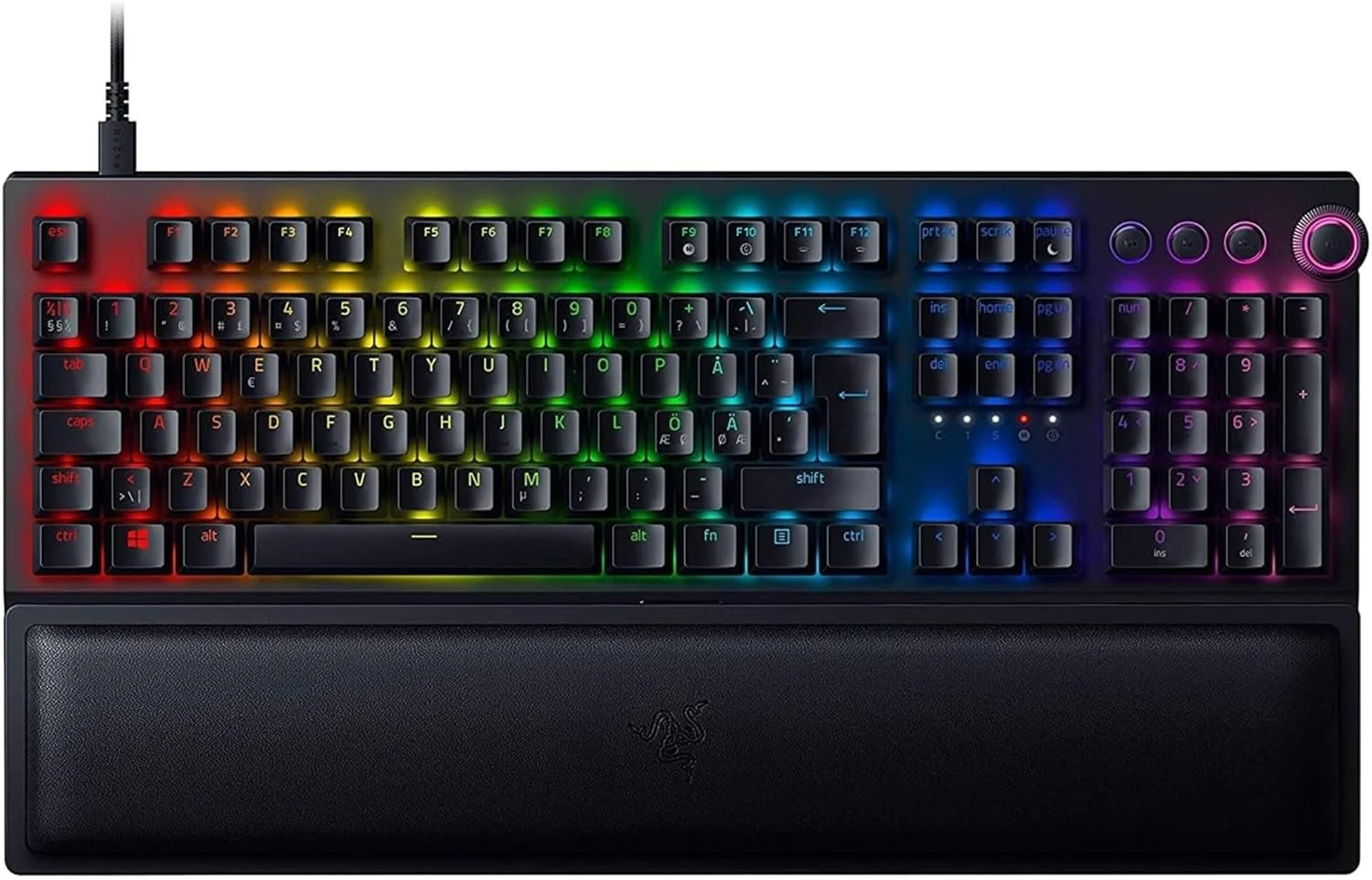 Razer BlackWidow V3 Pro (Nordic, Fullsize, Aluminiumgehäuse, lineare Razer Yellow 80M Switches, Handballenauflage)