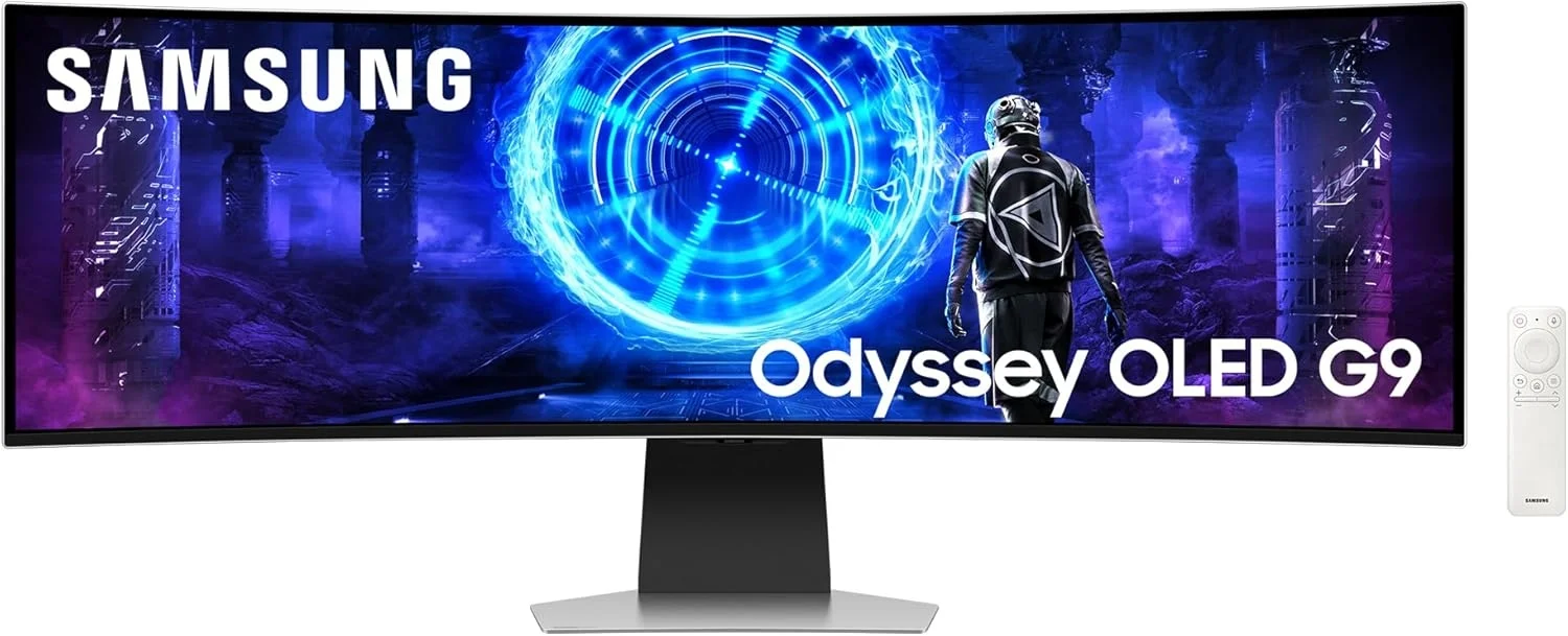 Samsung Odyssey OLED G9 (240Hz, 49", 5120x1440 (DQHD), QD-OLED, FreeSync Premium Pro, G-Sync, 99% DCI-P3)