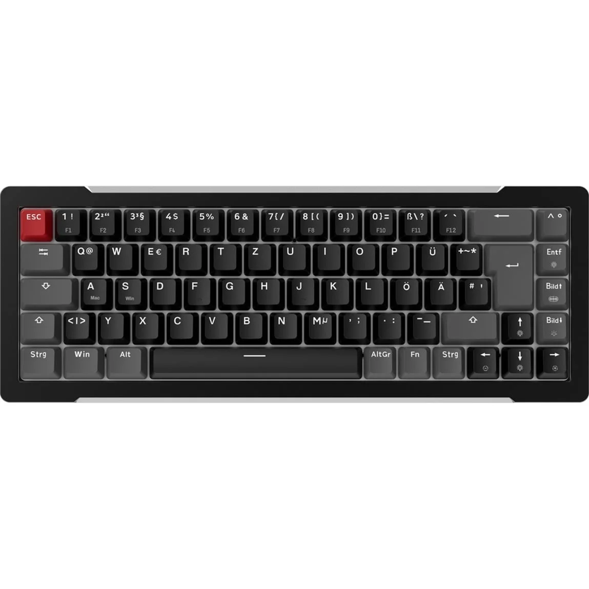Raijintek MGA-68 (65%, Hejin Magnetic Yellow 50M, PBT-Tastenkappen, Hot-Swap, Aluminiumgehäuse)